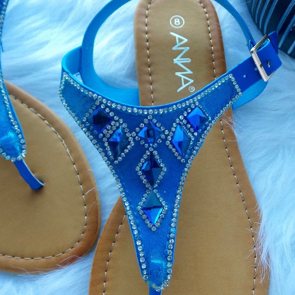 *SOLD* Jeweled Sandals - Picture 3 of 6